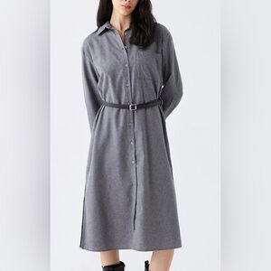 LCW Waikiki Minimalist Long Sleeve Shirt Dress size M